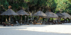 Der Strand von Nusa Dua im Süden Balis, gehört zu den schönsten und exklusivsten der ganzen Insel Der Strand von Nusa Dua, Südbali