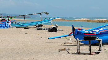Der Strand von Tuban, Südbali