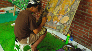 Maler in Ubud, Zentralbali