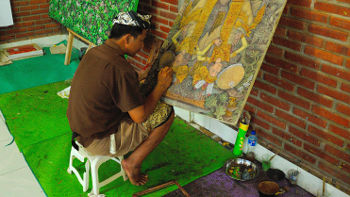 Maler in Ubud, Zentralbali