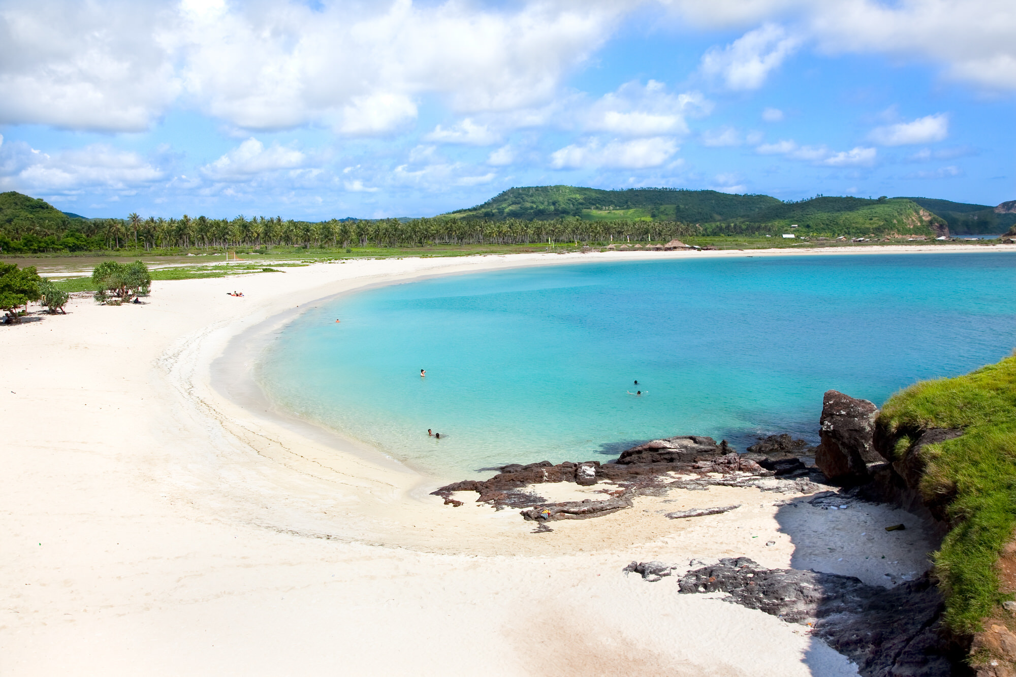 Strand von Kuta auf Lombok, Indonesien
