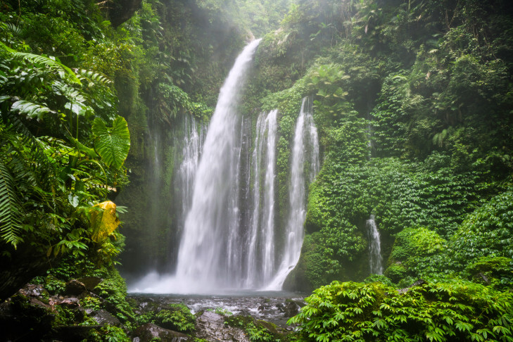 Tiu Keleb Wasserfall bei Senaru, Lombok